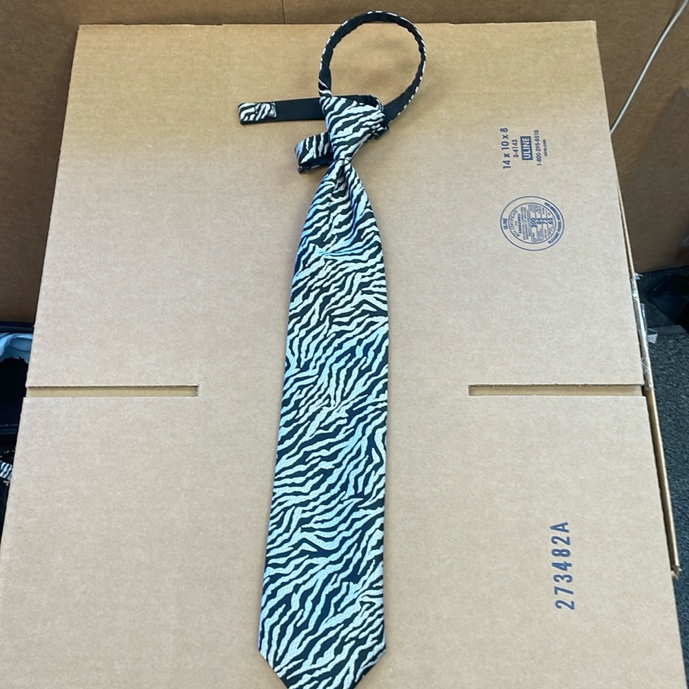 Zebra Necktie New